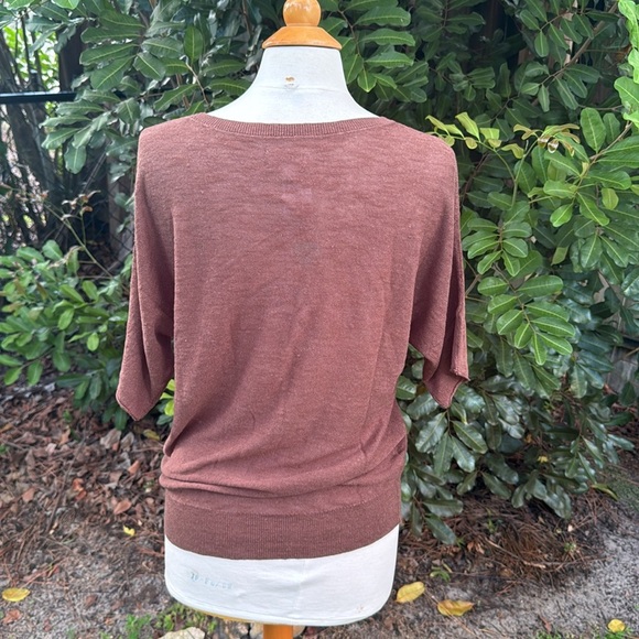 Market & Spruce Linen blend dolman sleeve sweater top, NWT, size small - Picture 3 of 6